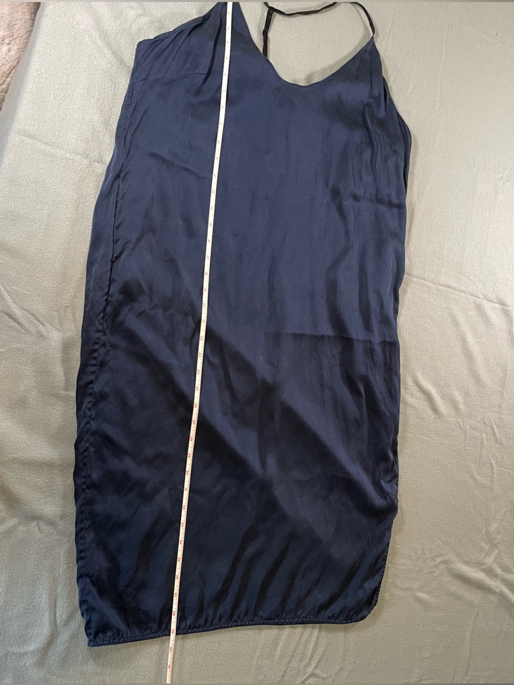 lunya Navy Blue Silk Slip Dress size Large - Picture 10 of 13